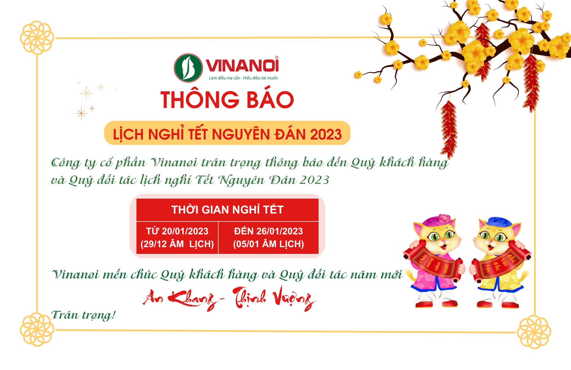 lich nghi tet nguyen dan 2023